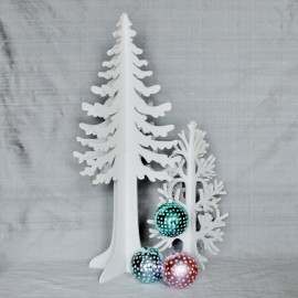 Contemporary 60 cm Wooden Conifer Tree